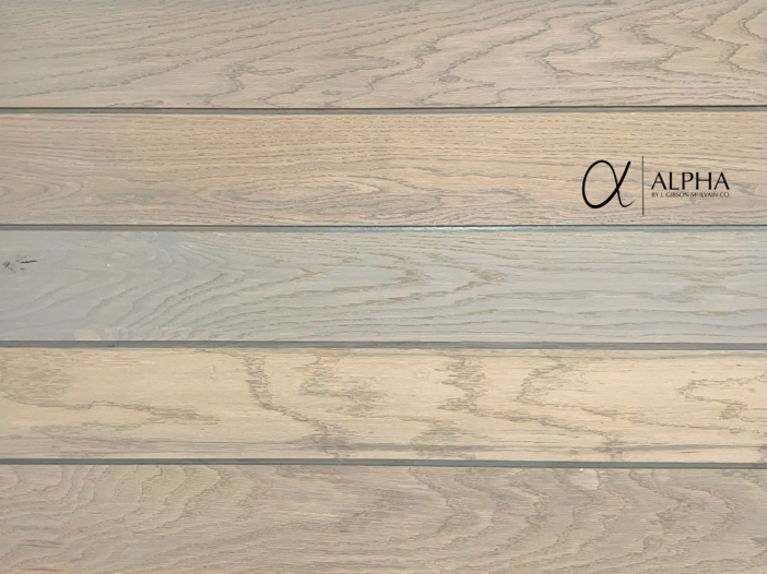 weathered white oak siding