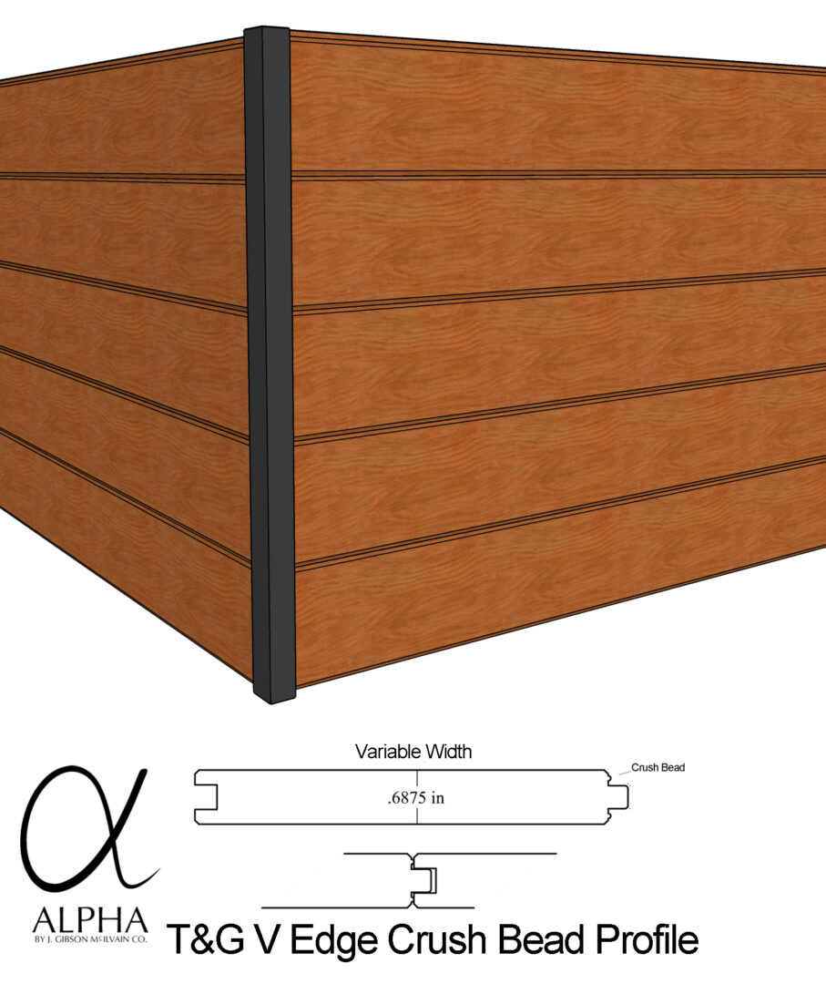 T&G crush bead profile