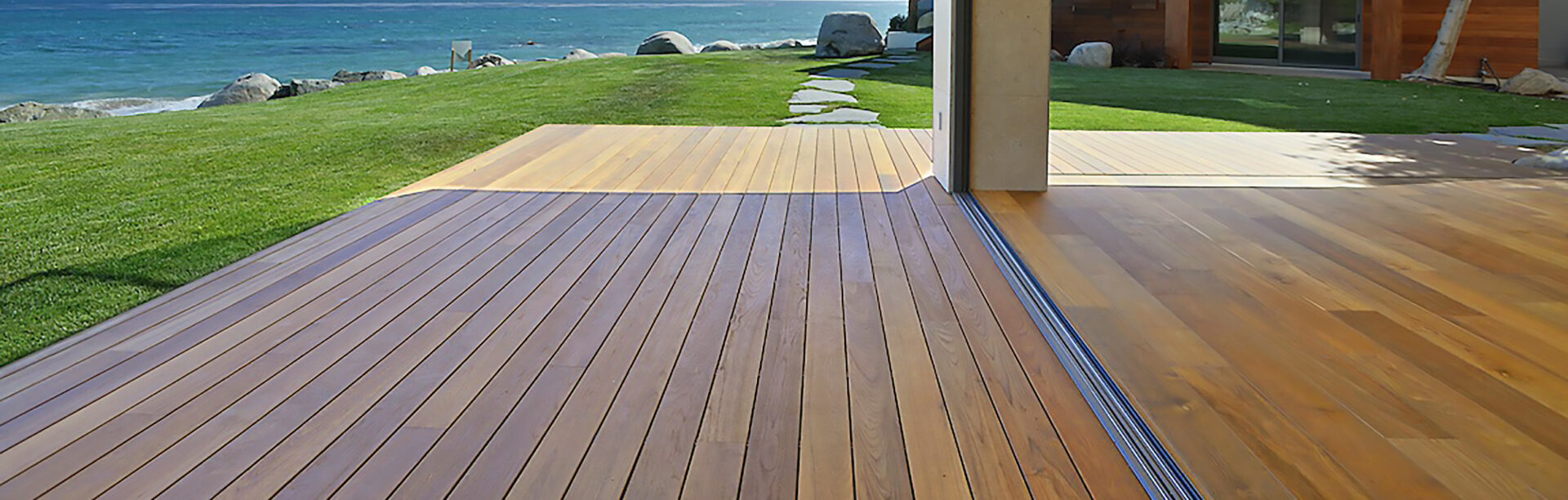 Teak cladding and decking